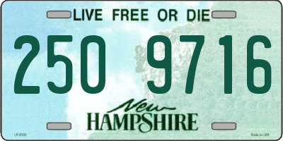 NH license plate 2509716