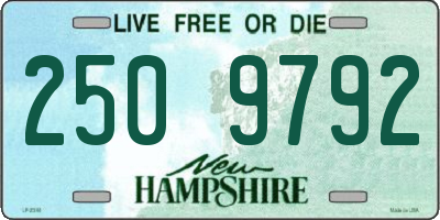 NH license plate 2509792