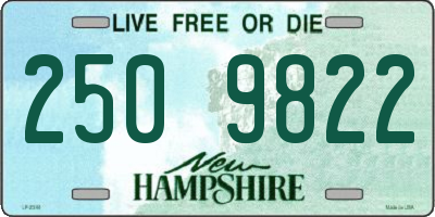 NH license plate 2509822