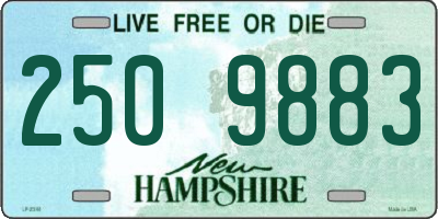 NH license plate 2509883