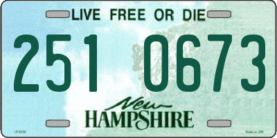 NH license plate 2510673