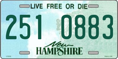 NH license plate 2510883