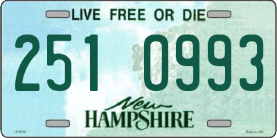 NH license plate 2510993