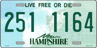 NH license plate 2511164