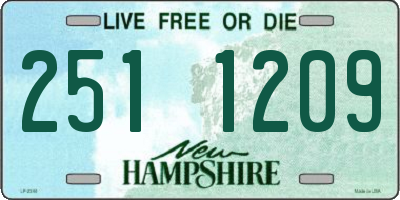 NH license plate 2511209