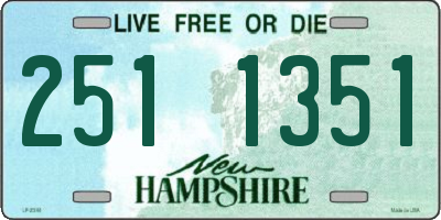 NH license plate 2511351