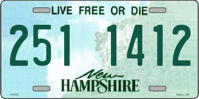 NH license plate 2511412
