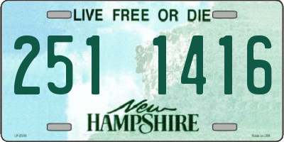NH license plate 2511416