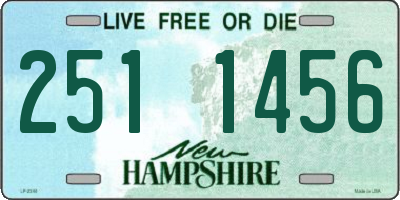 NH license plate 2511456