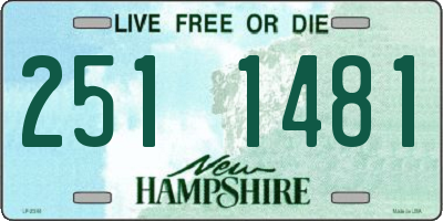 NH license plate 2511481