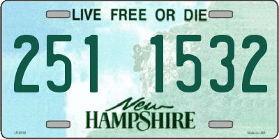 NH license plate 2511532