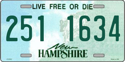 NH license plate 2511634
