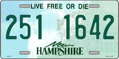 NH license plate 2511642