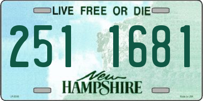 NH license plate 2511681