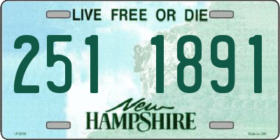 NH license plate 2511891