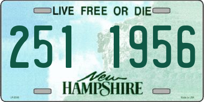 NH license plate 2511956