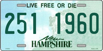 NH license plate 2511960