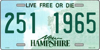 NH license plate 2511965