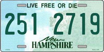 NH license plate 2512719