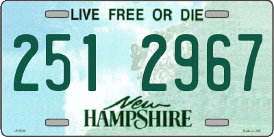 NH license plate 2512967