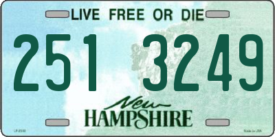 NH license plate 2513249