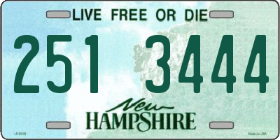NH license plate 2513444