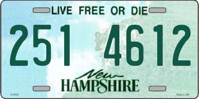 NH license plate 2514612