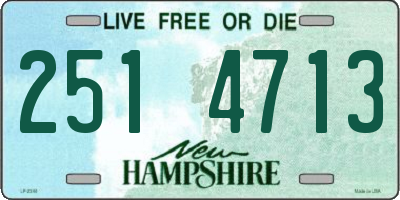 NH license plate 2514713