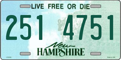 NH license plate 2514751