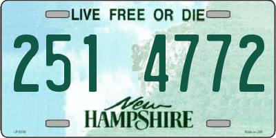 NH license plate 2514772