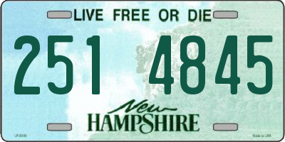 NH license plate 2514845