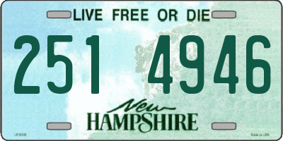 NH license plate 2514946