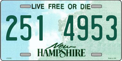 NH license plate 2514953