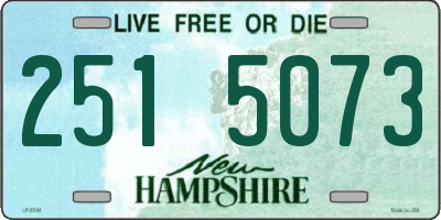 NH license plate 2515073