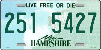 NH license plate 2515427