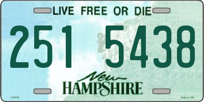 NH license plate 2515438