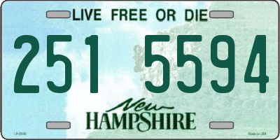 NH license plate 2515594