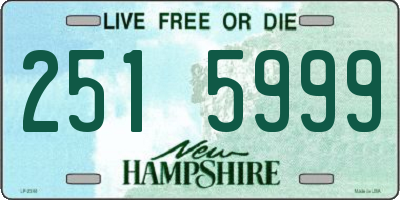 NH license plate 2515999