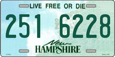 NH license plate 2516228