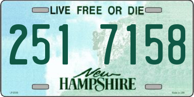 NH license plate 2517158