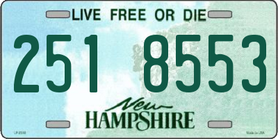 NH license plate 2518553