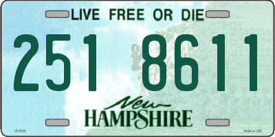 NH license plate 2518611
