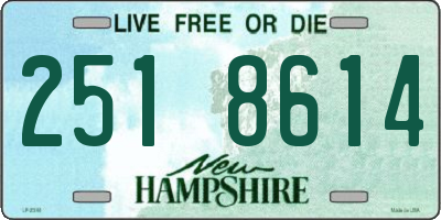 NH license plate 2518614