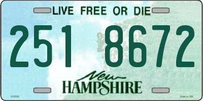 NH license plate 2518672