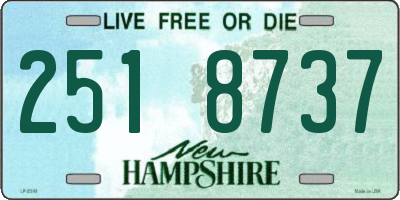 NH license plate 2518737