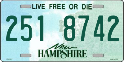 NH license plate 2518742