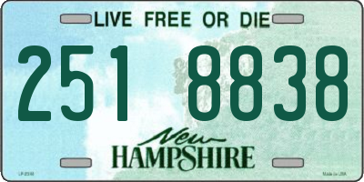 NH license plate 2518838