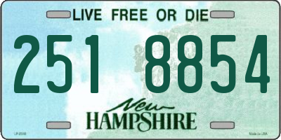 NH license plate 2518854