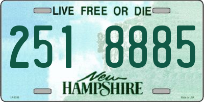 NH license plate 2518885