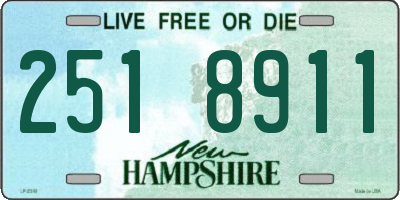 NH license plate 2518911